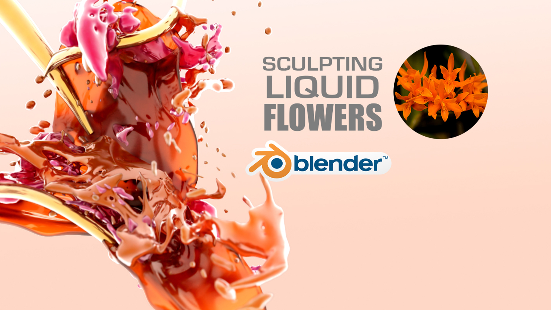 Liquid flowers in Blender