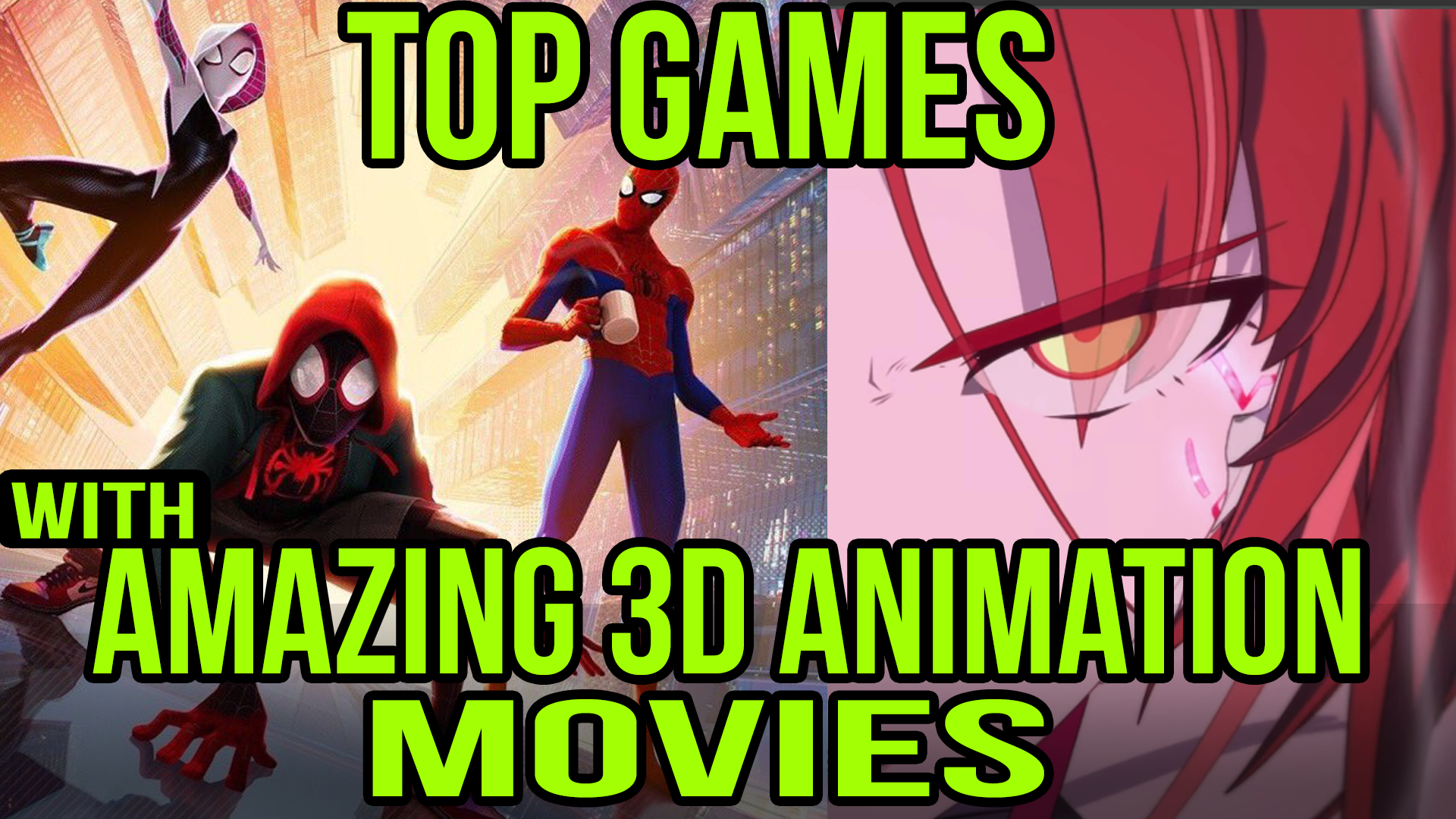 Top games with amazing 3d animation movies