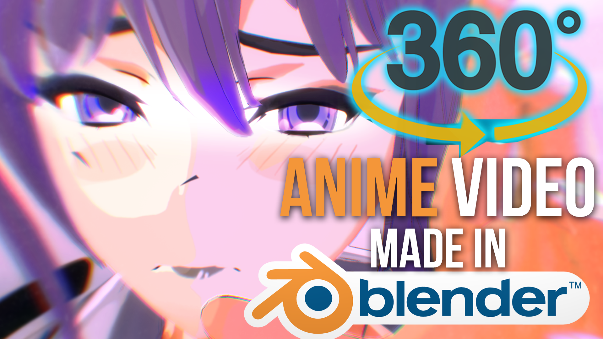 360 anime video in Blender