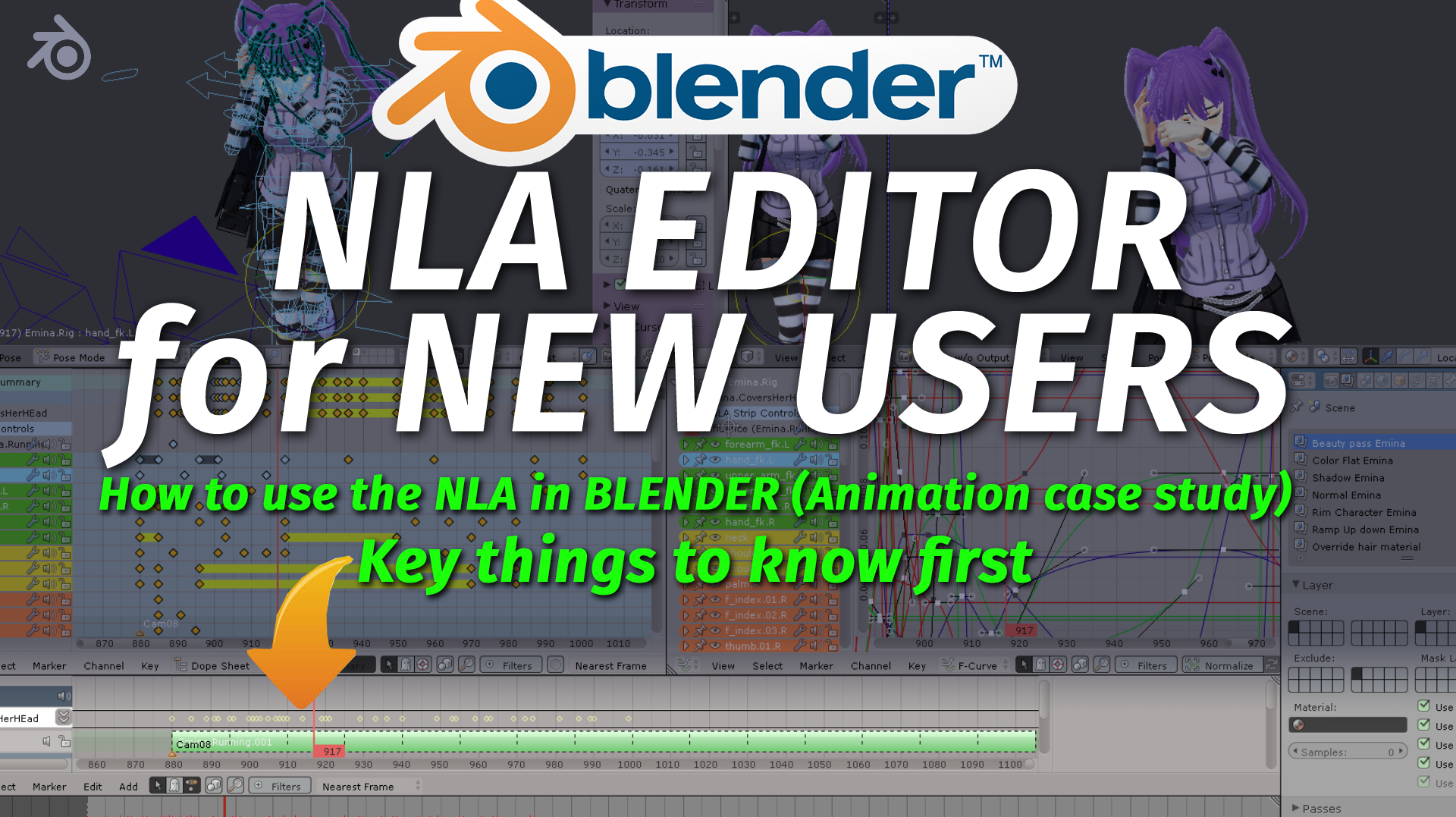 How to use the NLA in Blender