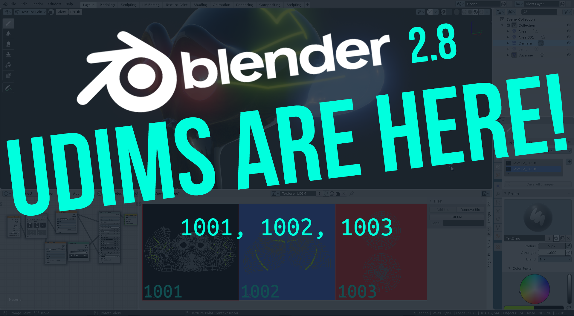 Blender 2.8 UDIMs