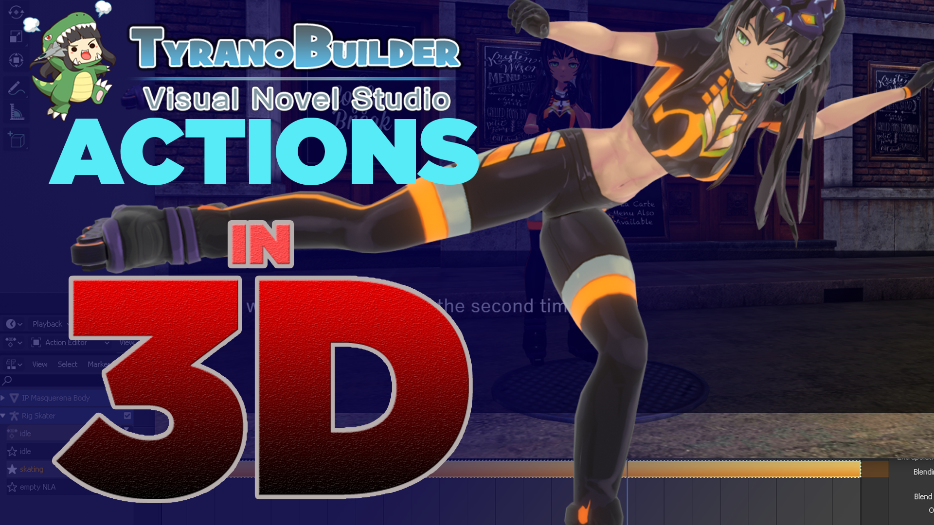 Tyrano Builder visual novel import 3d models